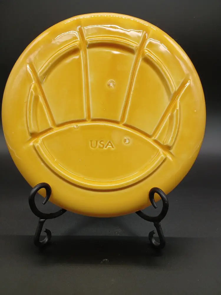 Vintage Morton Pottery Divided Dish 9.5"