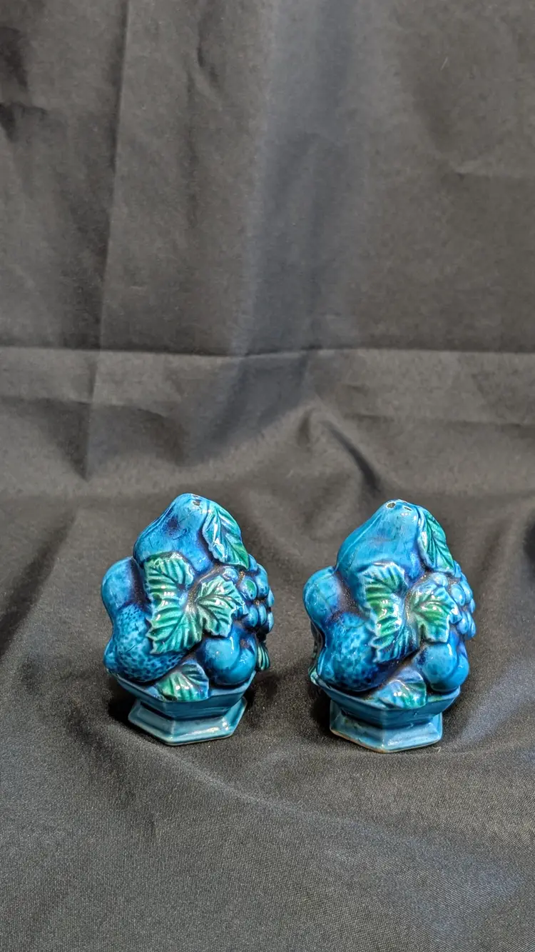 Inarco Japan Salt & Pepper Shakers "Mood Indigo" 1960's