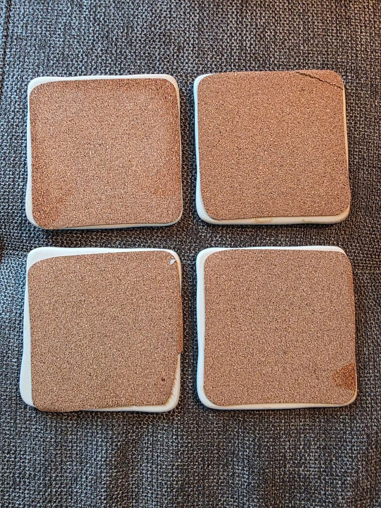4 Rae Dunn "Let It Snow, Snow Day" Coasters