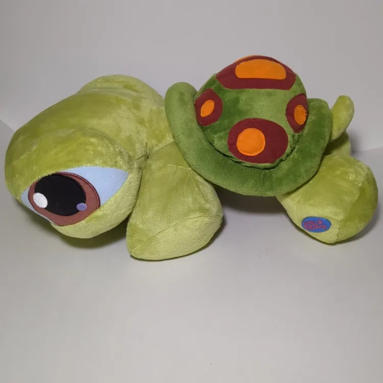 Littlest Pet Shop LPS Jumbo Plush Turtle Pillow Stuffed Toy 17" 2005 Hasbro RARE