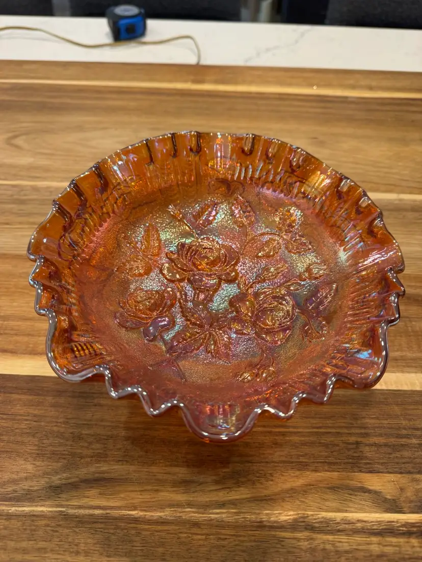 Imperial Marigold Carnival Glass Bowl