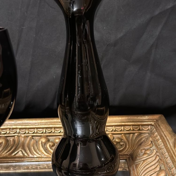 Black Glass Vase