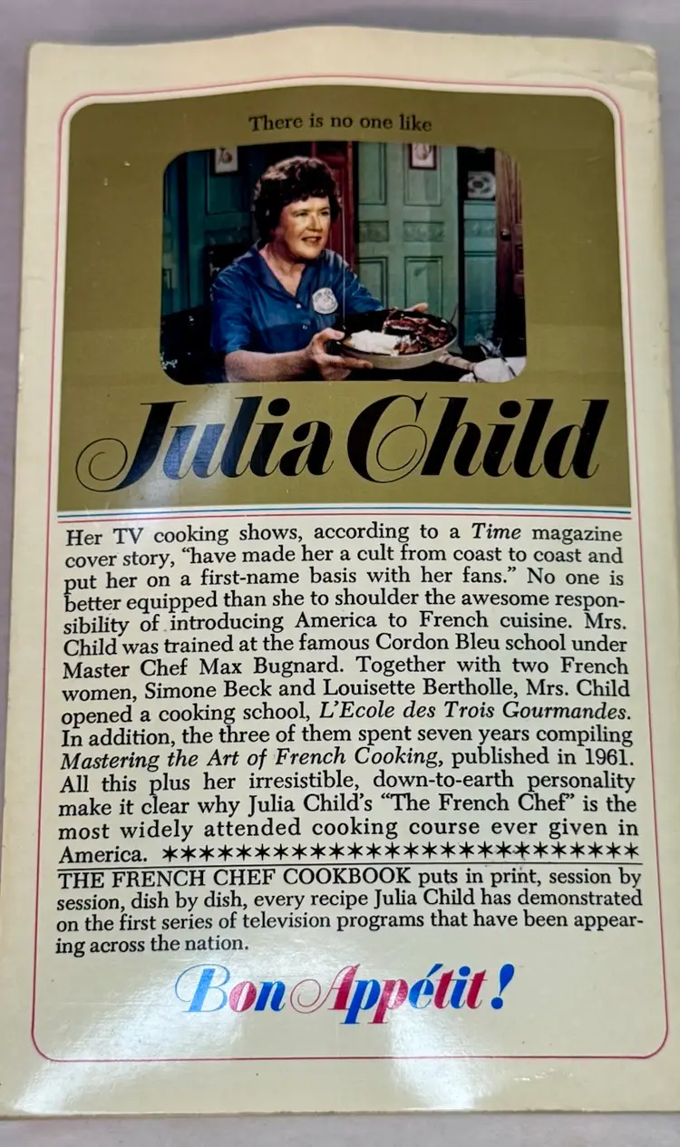 The French Chef Cookbook Julia Child 1971