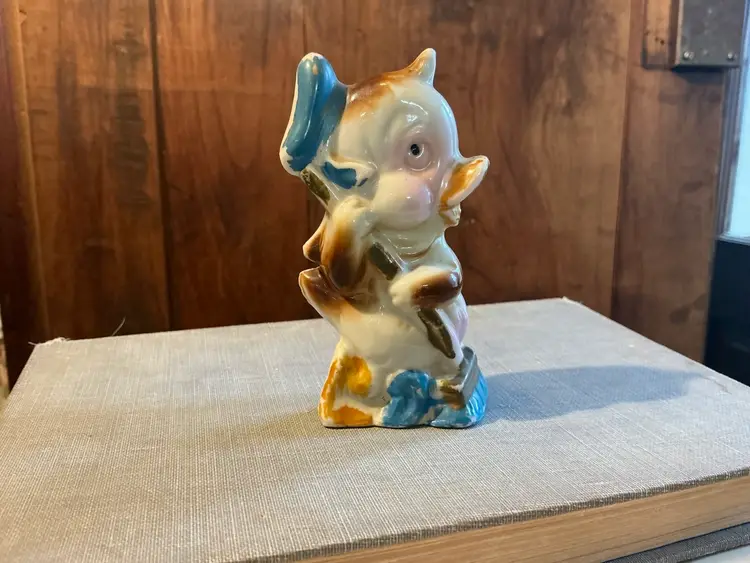 Duck Figurine Bone China Made In Japan: Anthropomorphic & Flat