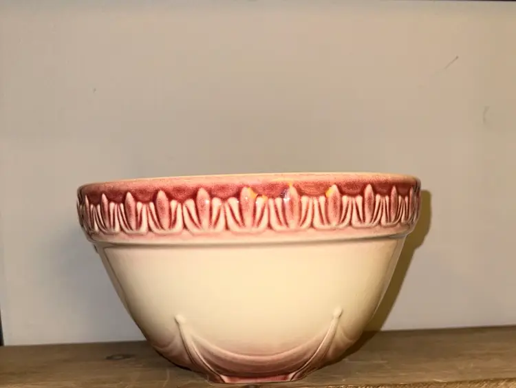 Longaberger American Craft 8" Paprika Mixing Bowl Excellent Condition