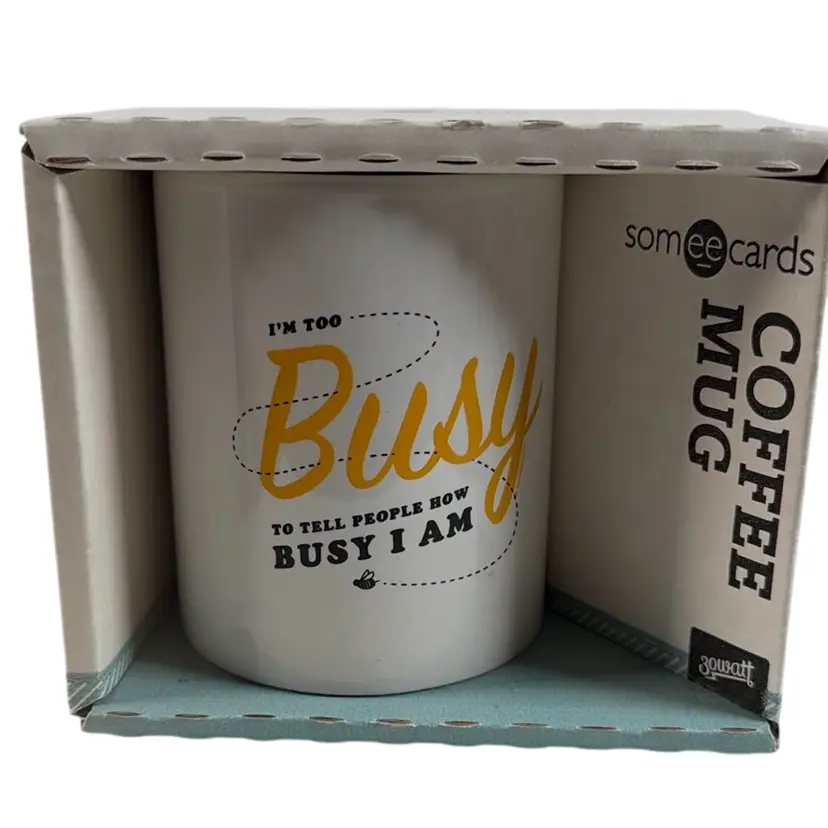 Somee Cards Busy Bee Coffee Mug NOS