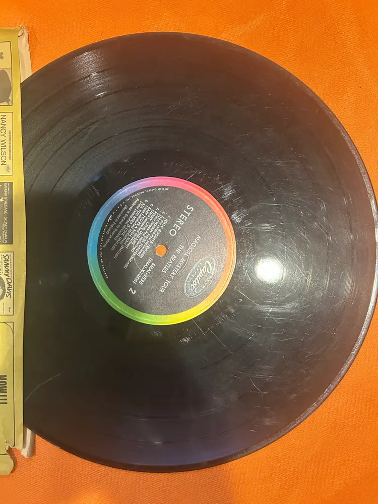 Beatles-Magical Mystery Tour-1967 Capitol Vinyl LP Record Album with slip