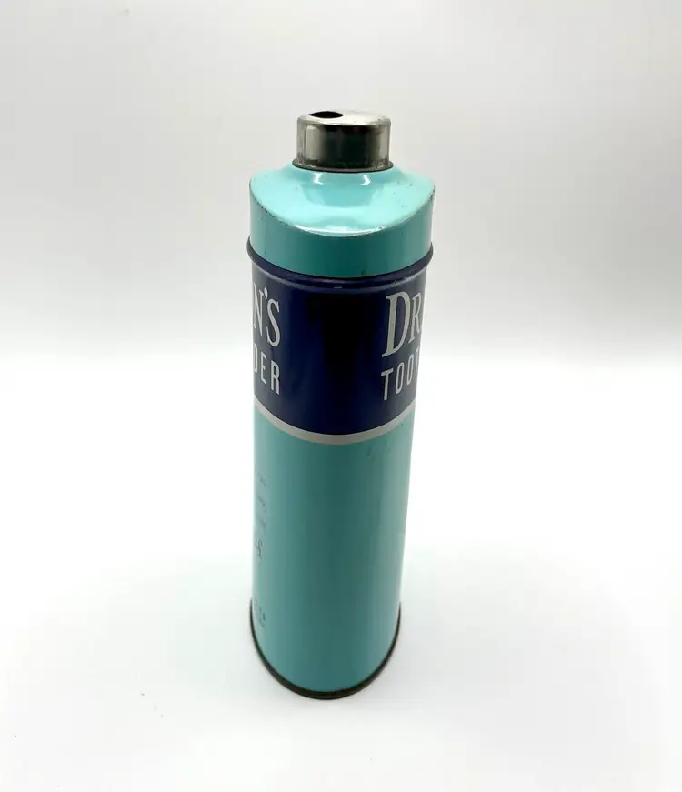 Vintage Dr Lyons Tooth Powder TIN Dental Advertising Bathroom Decor Large 10oz