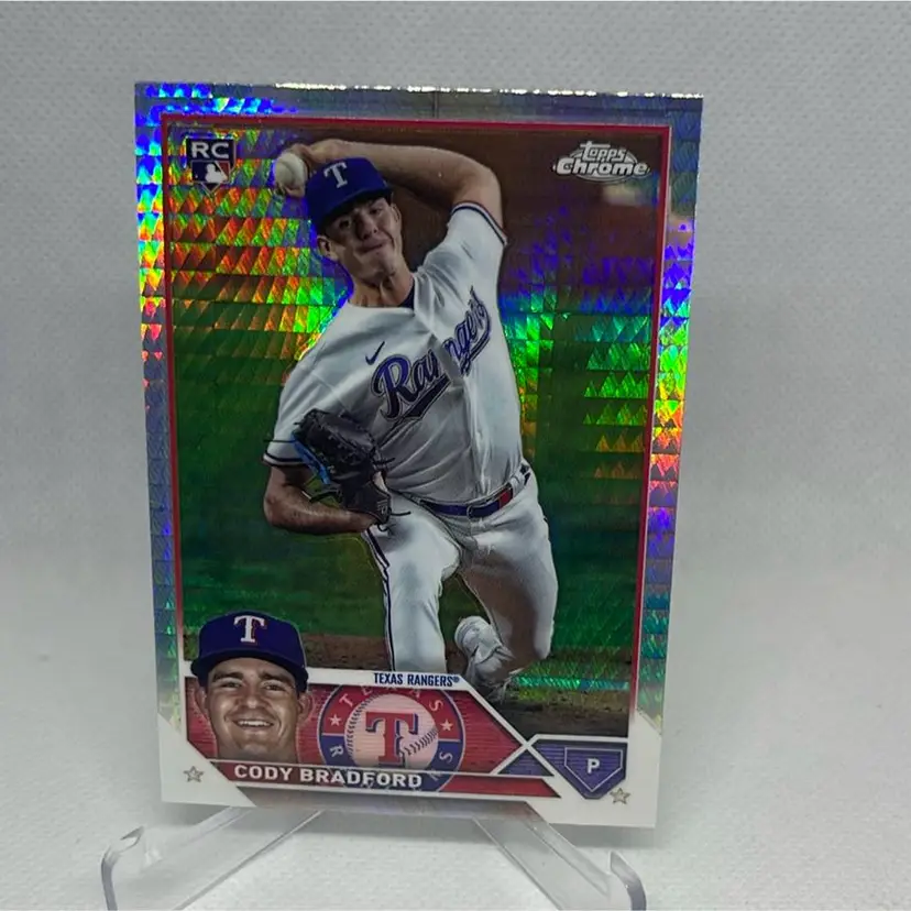 2023 topps chrome update Prizm cody bradford #usc11 Texas Rangers Rookie
