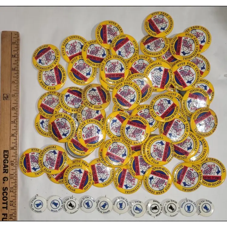 81 Vintage Barber Permits And Cosmetic Permit Pin Back Buttons