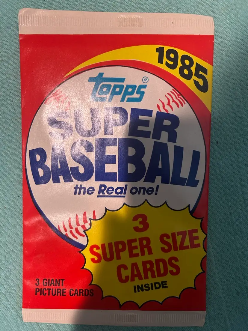 1985 Topps Super Baseball sealed wax pack - Ripken Jr. - Ryan - Sandberg Unopen