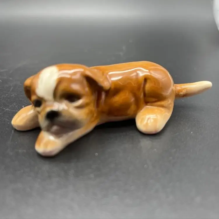 Goebel Miniature Puppy Figurine 3.25" Vintage