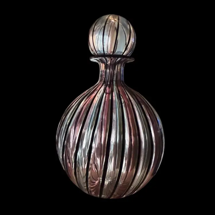 Murano Glass Perfume Bottle 5”