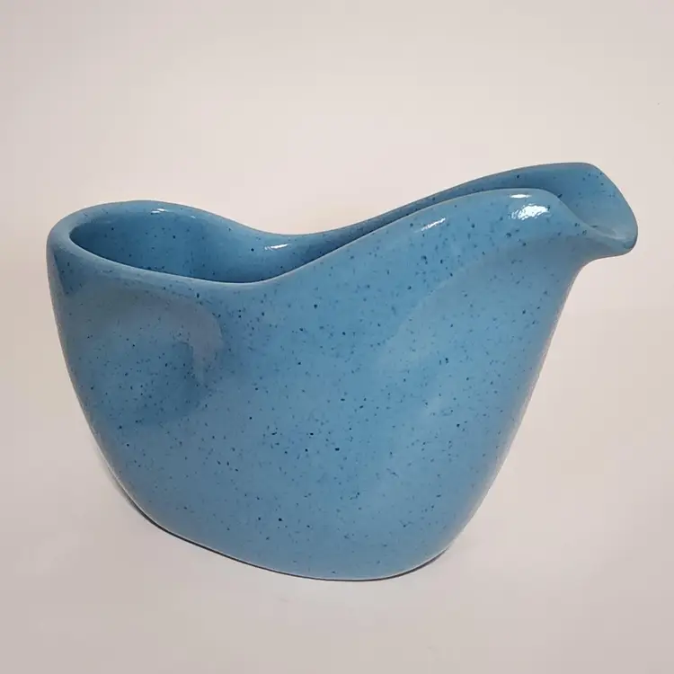 Vtg Frankoma Lazy Bones Blue Creamer 4A 10 Oz Robin Egg Blue