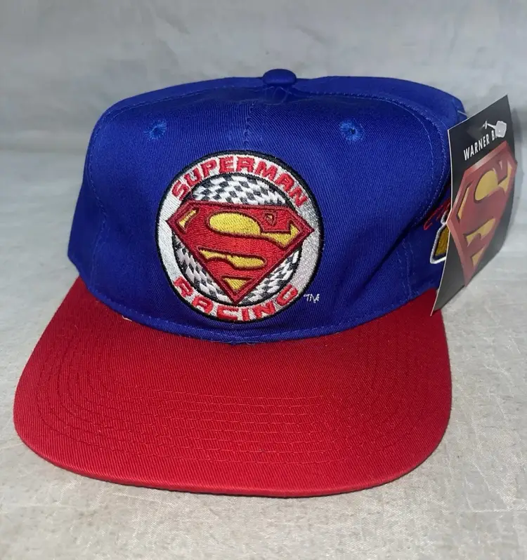 Deadstock Snapback Superman Racing Jeff Gordon Hat 1999 NASCAR Cap NOS