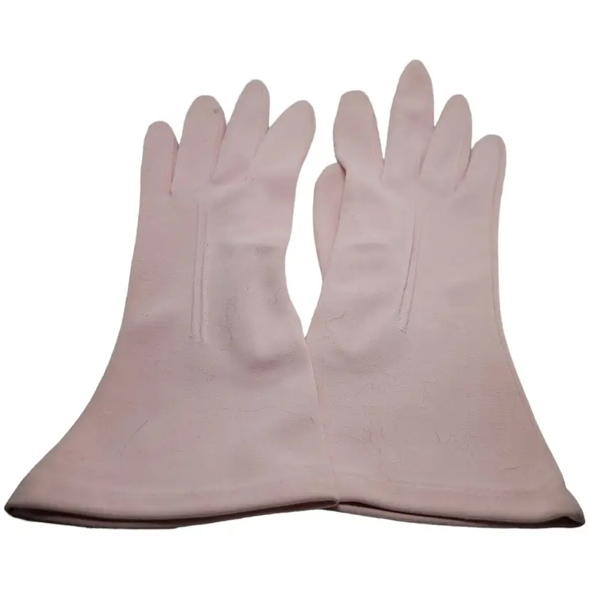 Vintage Hansen Nylasuede Light Pink Women's Gloves Size 7