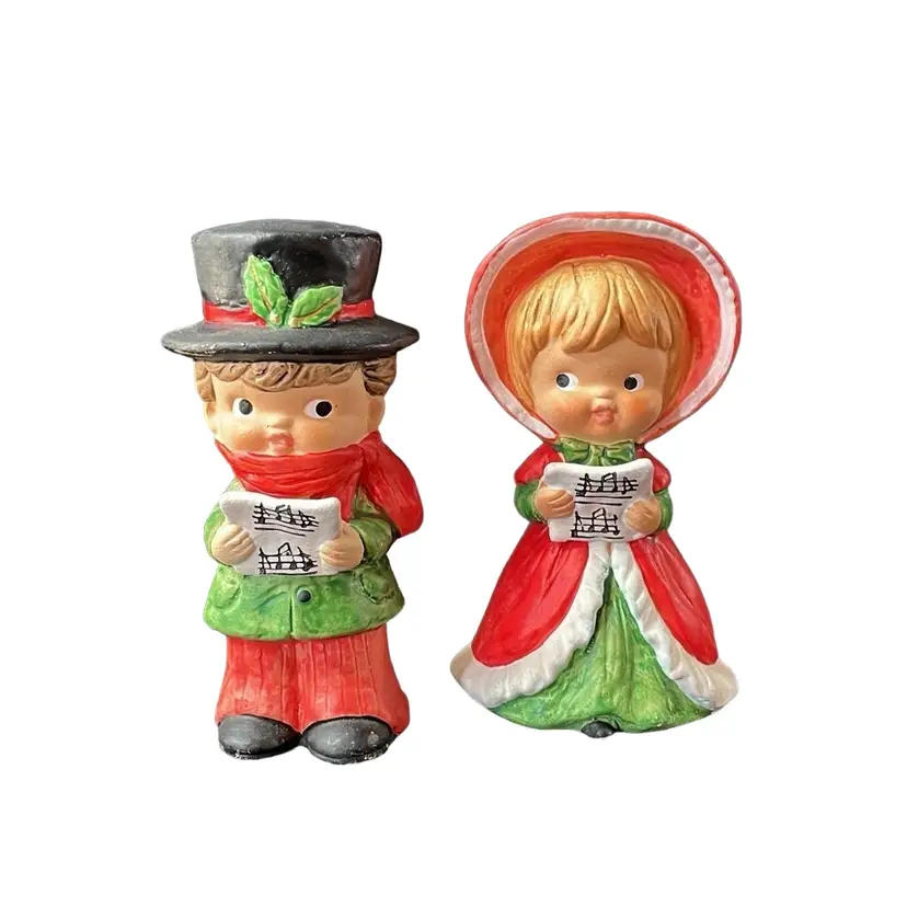 Ardco Christmas Carolers Choir Figurines Vintage Holiday Decor