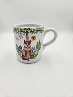 #B35 Ceramic Cat Mug Made in Portugal