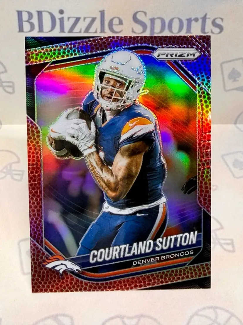 2025 Panini Prizm Courtland Sutton Pigskin #163 SN180