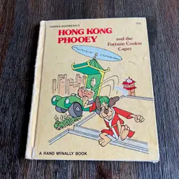 Vintage Hong Kong Phooey and the Fortune Cookie Caper Hardback Book Cartoon 1975