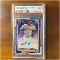 2024 Bowman Chrome Ceddanne Rafaela RC Mojo Auto 113/150 PSA 9