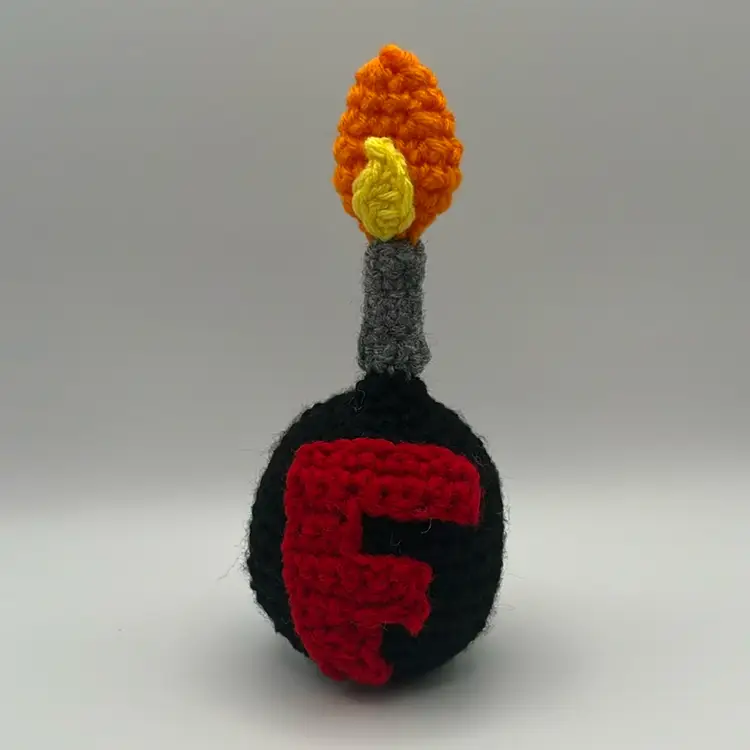 Handmade Crochet ‘F’ Bomb