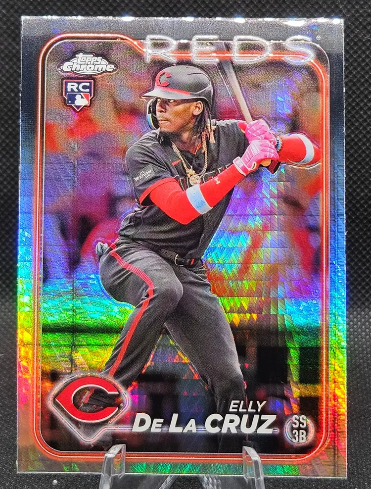 2024 Topps Chrome Elly De La Cruz Prism Refractor Rookie Cincinnati Reds RC