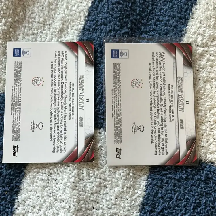 Chasity Grant Ajax Uwcl Topps Chrome 2024