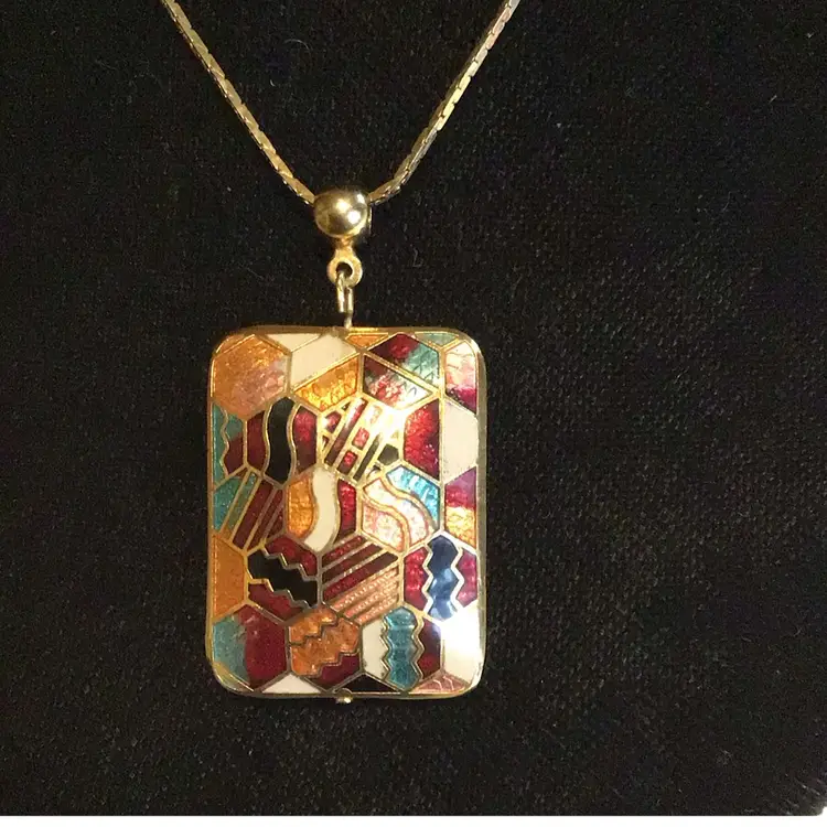 Vintage Cloissene’ Pendant Necklace