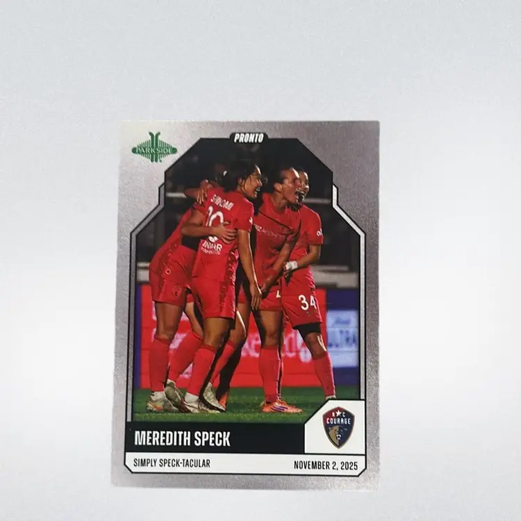 Meredith Speck 2025 Parkside NWSL Pronto Silver Parallel 10/10