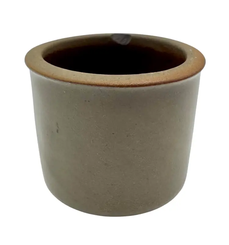 Vintage Beaumont Brothers Pottery Mini Crock Salt Glaze Crooksville Ohio 1.25”