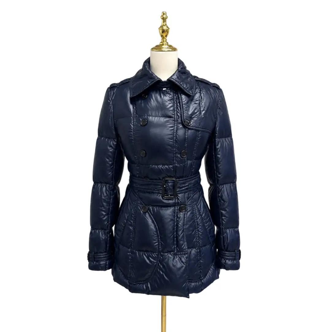 Burberry Navy Thin Puffer Sz 4