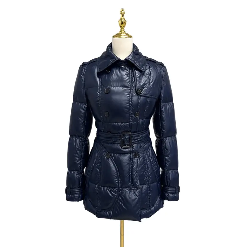 Burberry Navy Thin Puffer Sz 4