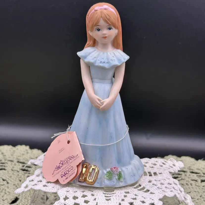 Vintage Enesco Growing Up Girl-Age 10