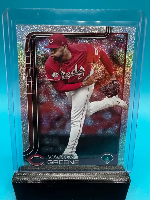 Hunter Greene Topps Sandglitter Foil Cincinnati Reds