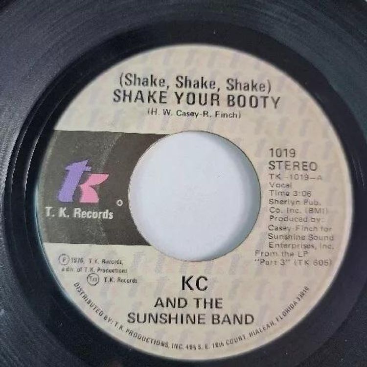 KC And The Sunshine Band Shake Your Booty Boogie Shoes 45 rpm