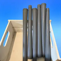 6 Midsize Grey Star Grips