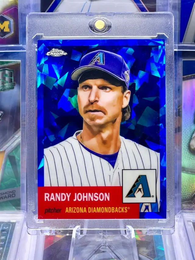 Randy Johnson 2022 Topps Chrome /100 Blue Sapphire Ice Refractor SP Arizona Diamondbacks