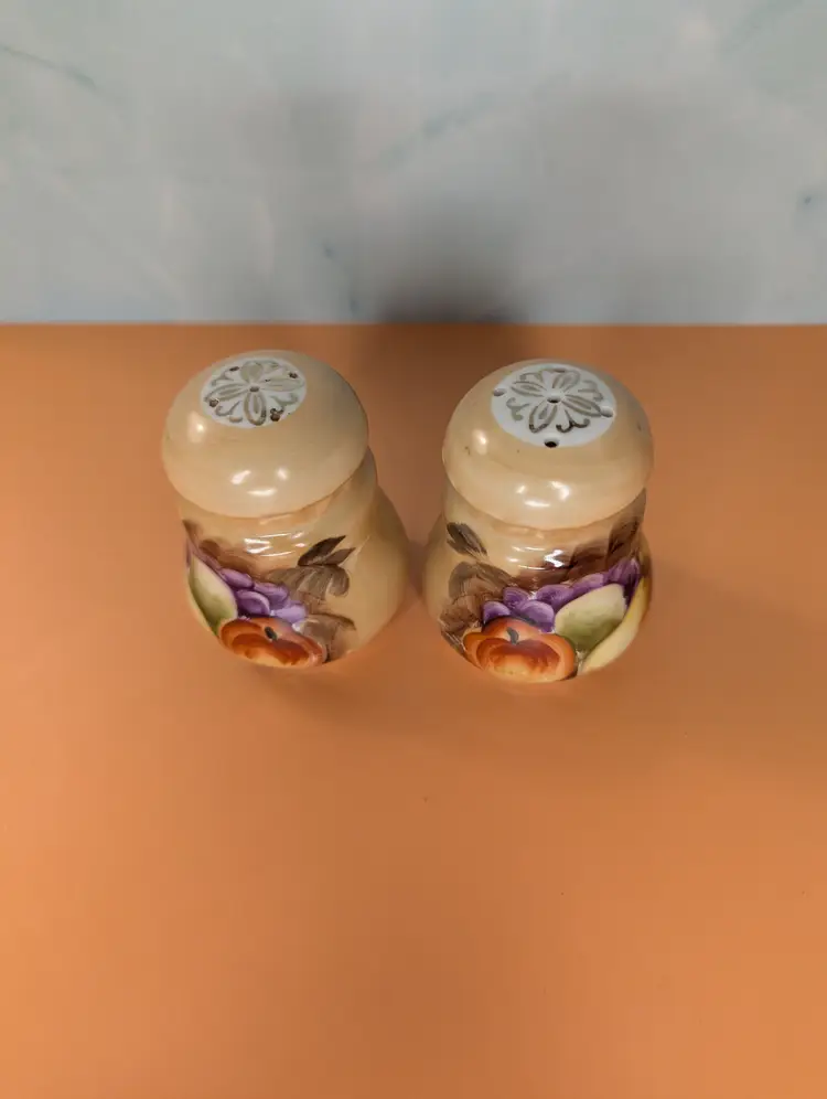 Lefton #NE607 Fruit Salt and Pepper Shakers Vintage