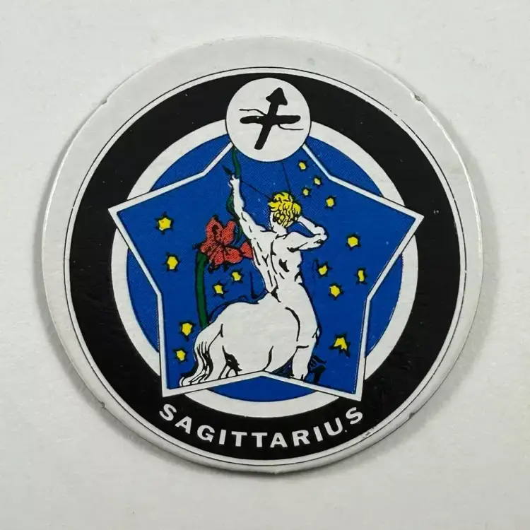 POGs Sagittarius POG #9 Zodiac Sign Astrology Made in Taiwan R.O.C. Centaur -  72