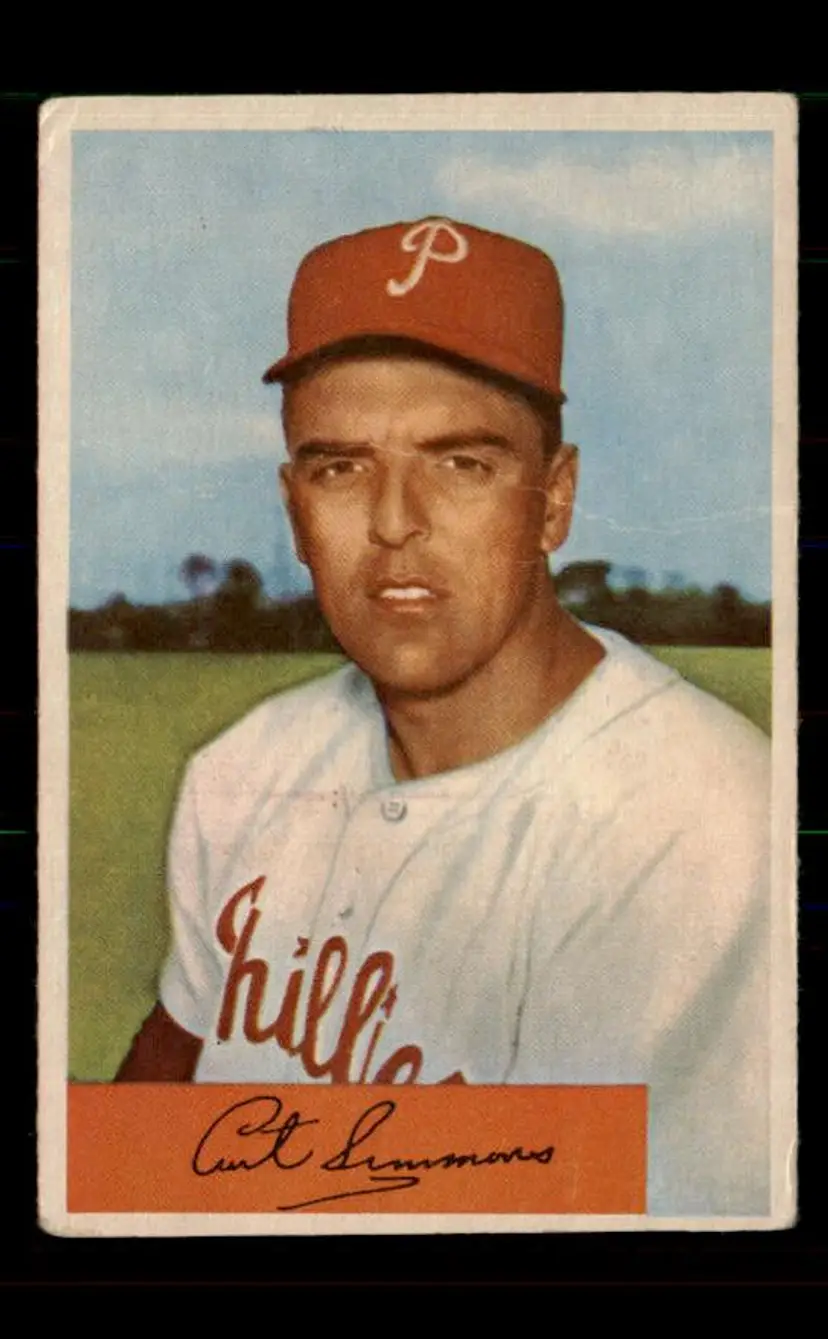 1954 Bowman #79 Curt Simmons - (pk-tl3) - Philadelphia Phillies