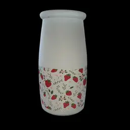 Small Strawberry 🍓 Milk Bottle Shaped Vase
