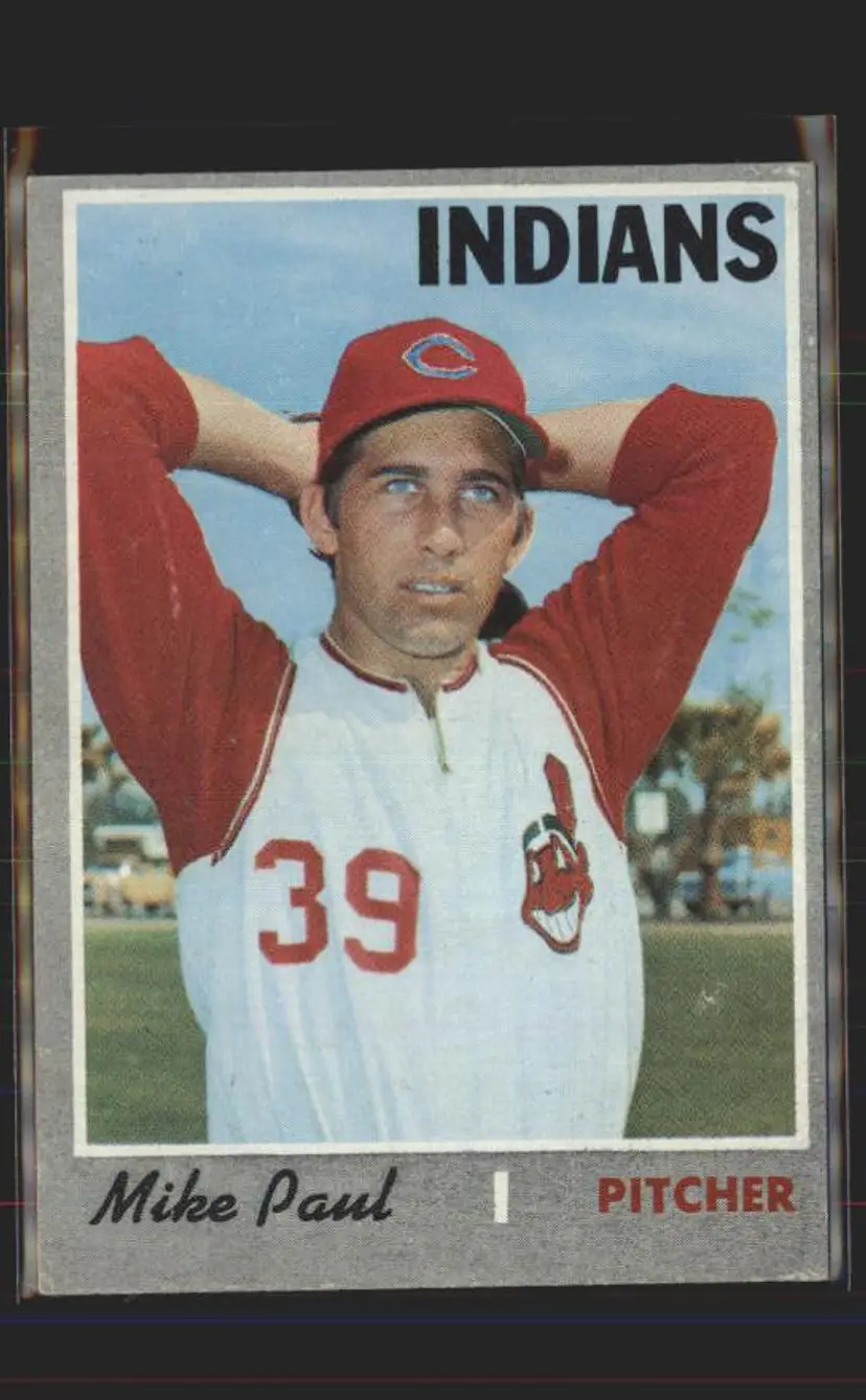 Mike Paul 1970 Topps #582 - (pk6) - Cleveland Indians