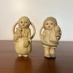 Celluloid Vintage Rattle Girl Dolls
