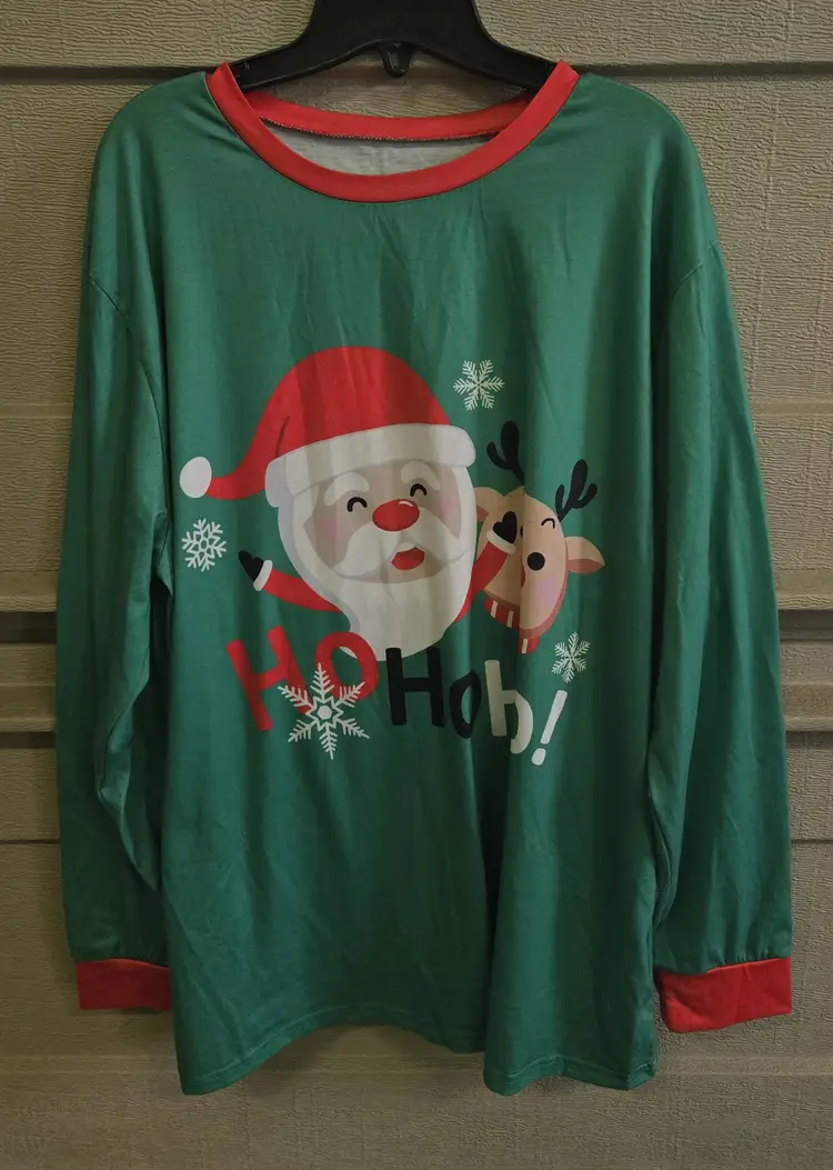 Women's Nightwear Christmas Long Sleeve Top Size XL