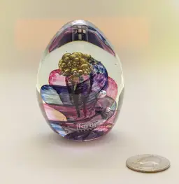 Lorup Glas Art Glass Paperweight