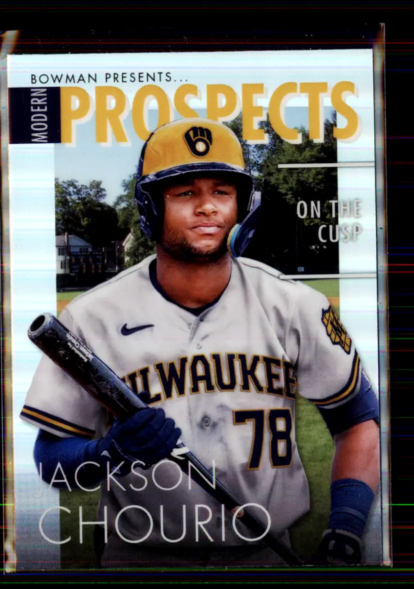 Jackson Chourio 2023 Bowman Modern Prospects #MP-12 - Milwaukee Brewers - (147-394)