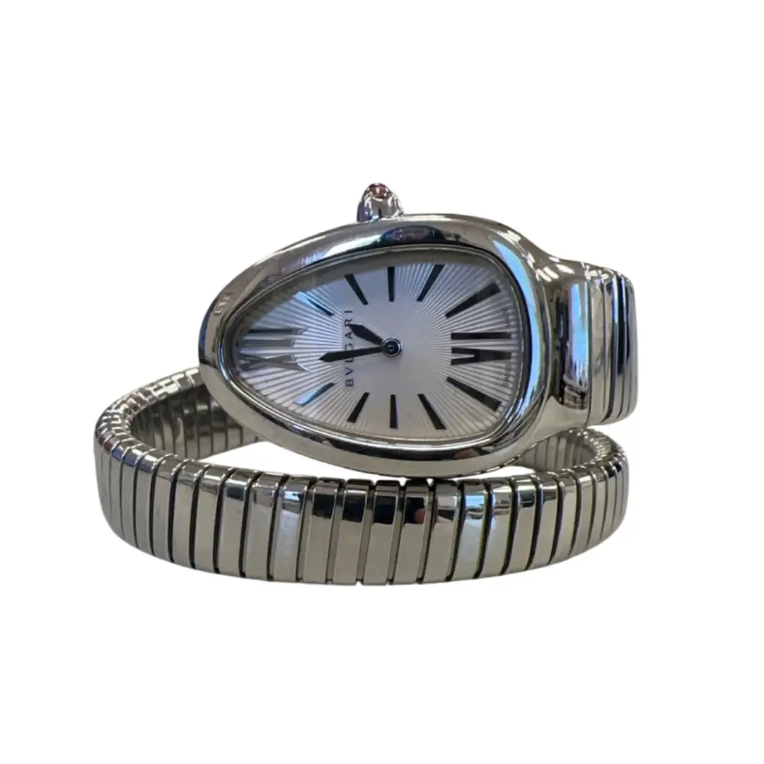 Bulgari Stainless Steel Serpenti Tubogas Single Spiral Watch