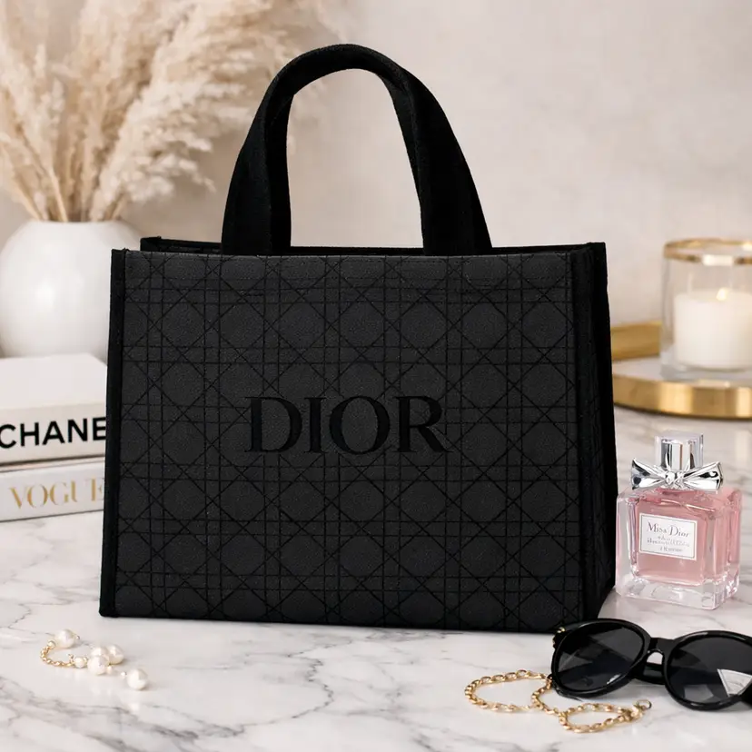 Dior Black Mesh Tote