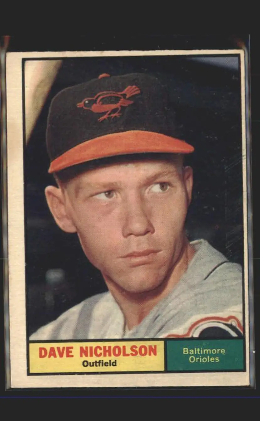 1961 Topps #182 Dave Nicholson - (137) - Baltimore Orioles
